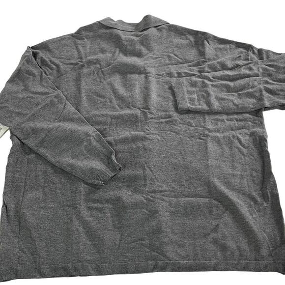 RDI Sweater Womens Medium Grey Collared Pullover Oversized Boyfriend‎ Knit - Picture 3 of 8